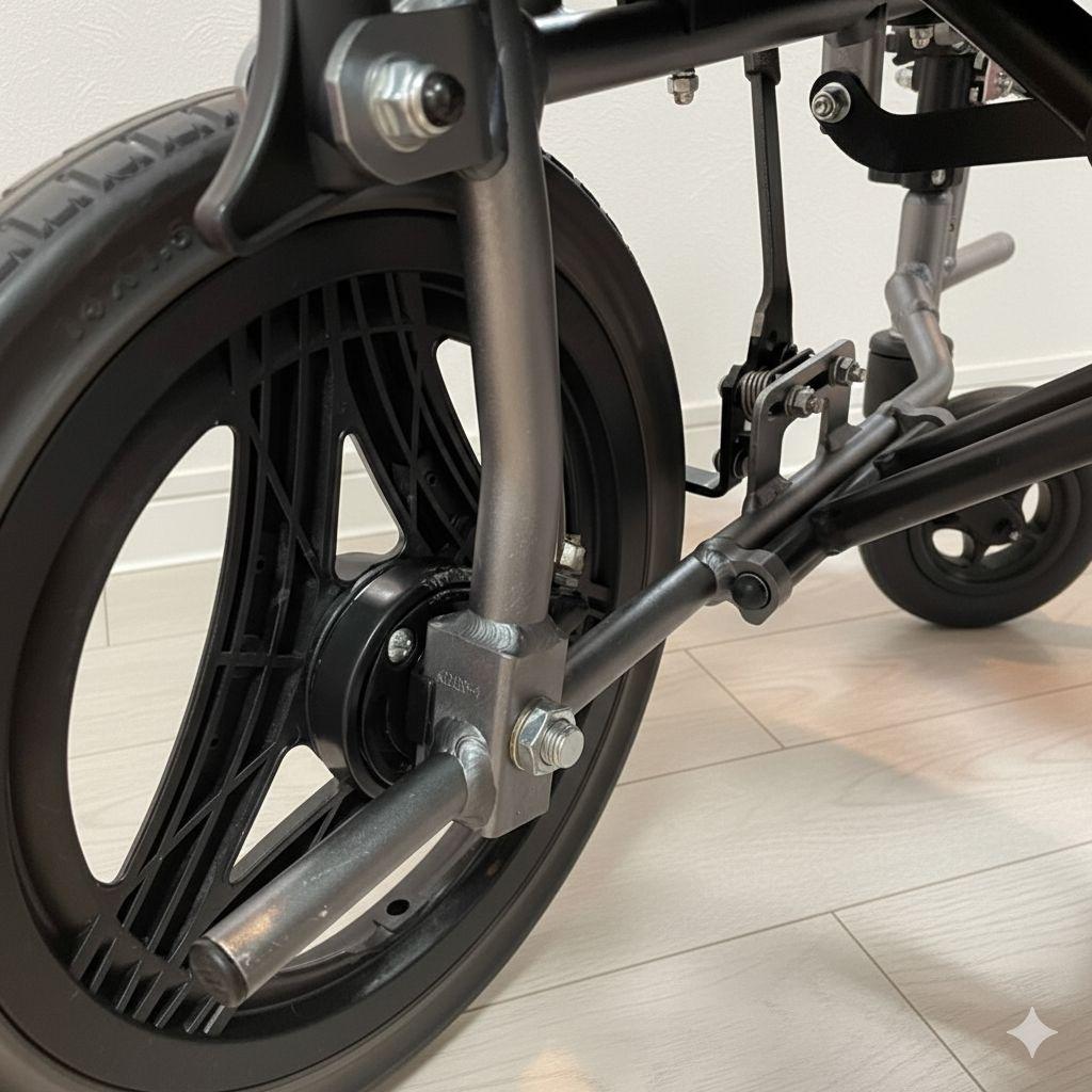 ♿小柄の人に最適 とても便利な多機能 超軽量 介助式 車椅子 ノーパンクタイヤ