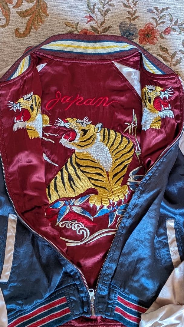 鮪*朗様 Houston リバーシブル　スカジャン