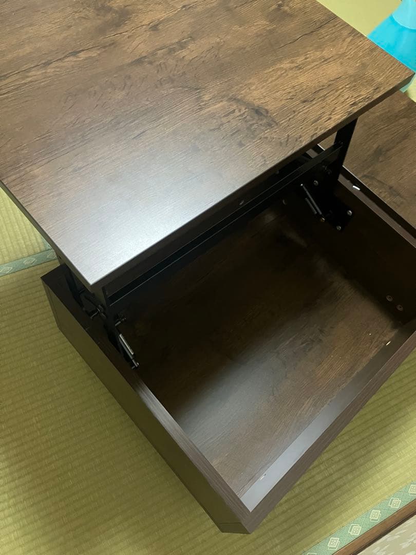 昇降式ブラウンセンターテーブル
