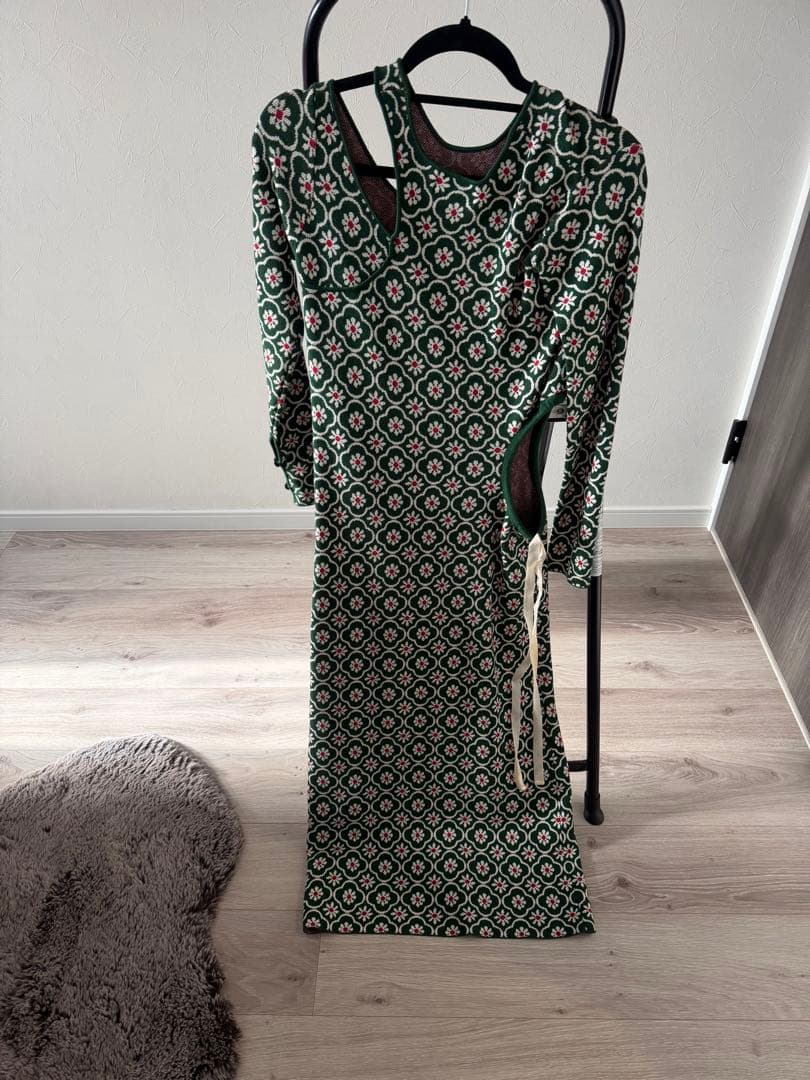 【AMBERGLEAM】Art Knit Dress / Geometry