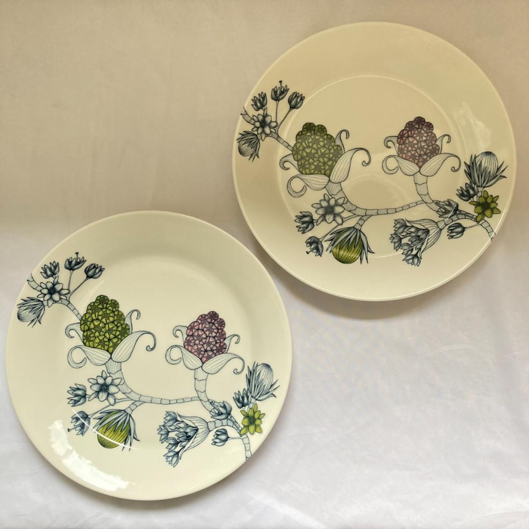 ARABIA　アラビア　Runo　ルノ　スプリングドロップ　26cm　2枚