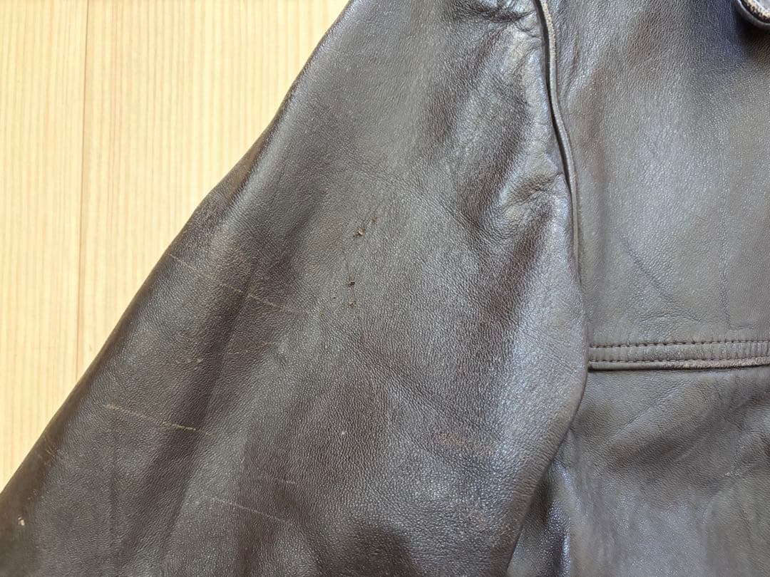 50s - 60s GVF レザーコート ジャケット フレンチ ワーク