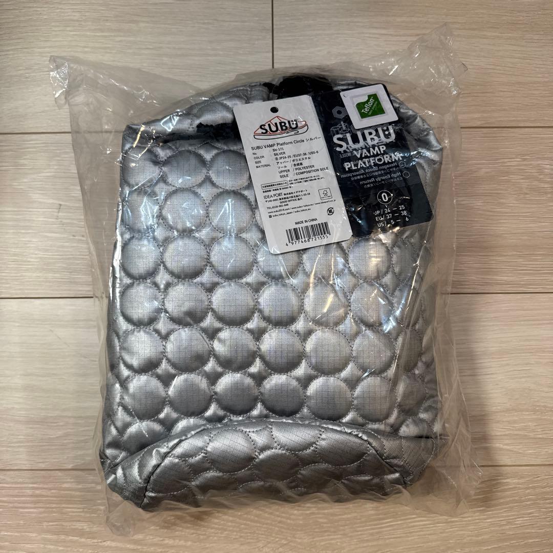 靴 SUBU VAMP PLATFORM CIRCLE SILVER 0 24-25