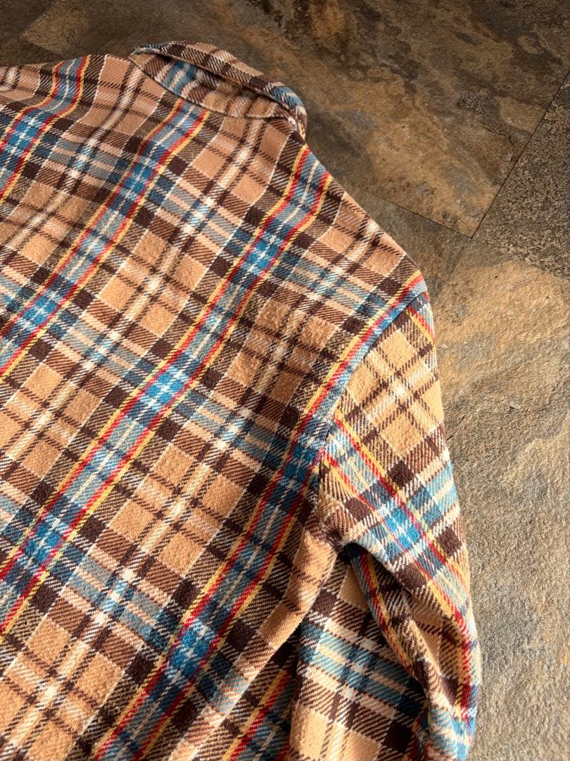 70s BIGMAC ビッグマック ヘビーネルシャツ 好配色 フランネル