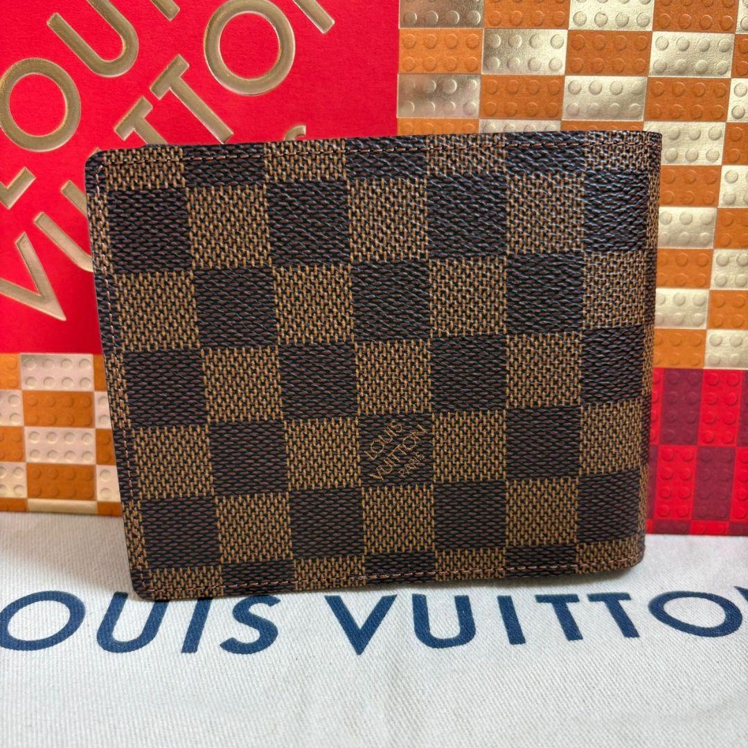 【新品】ルイヴィトン ダミエ エベヌ ポルトフォイユ・フロリン 二つ折り財布