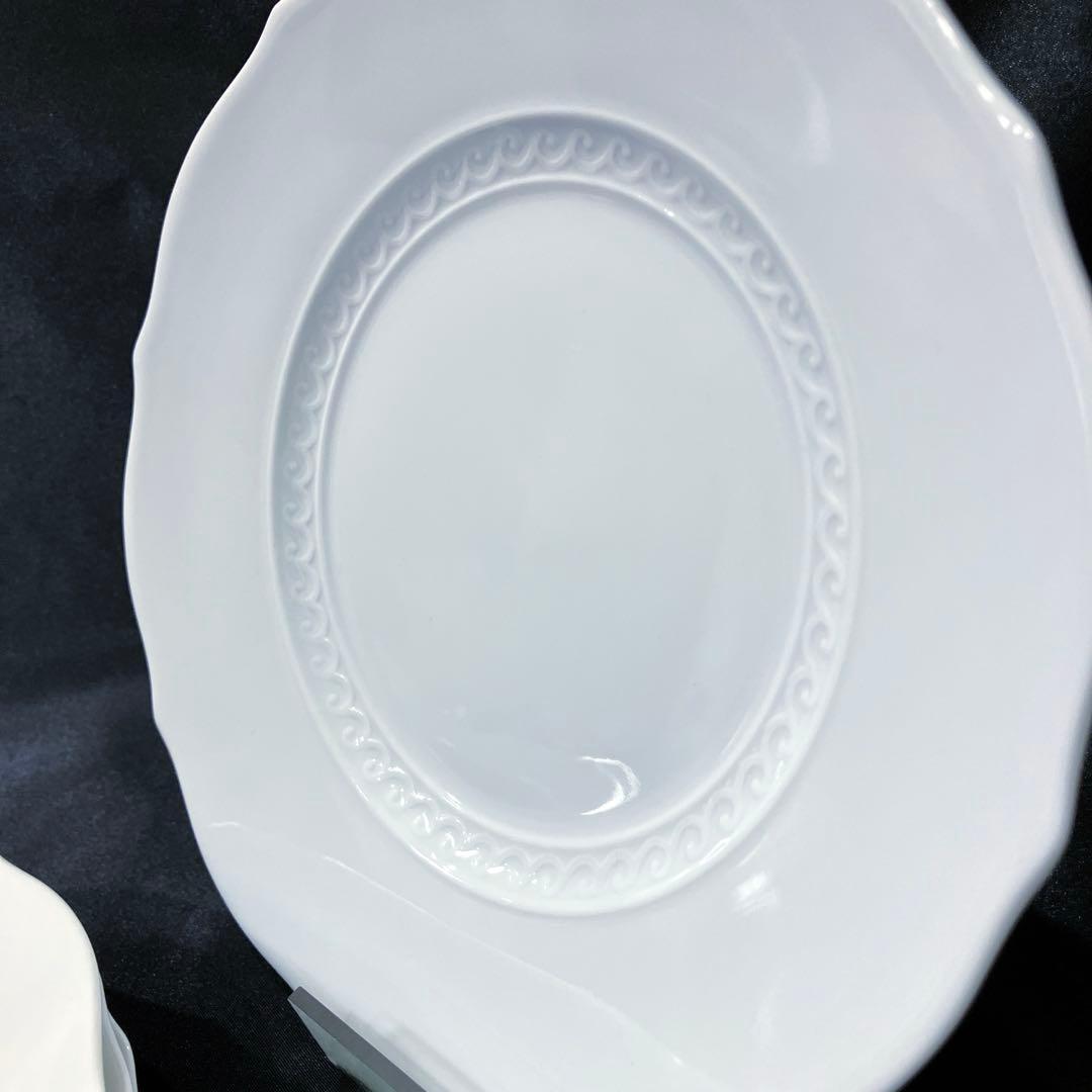 リチャードジノリ　ミュージオホワイト　19cmプレート　4枚　未使用