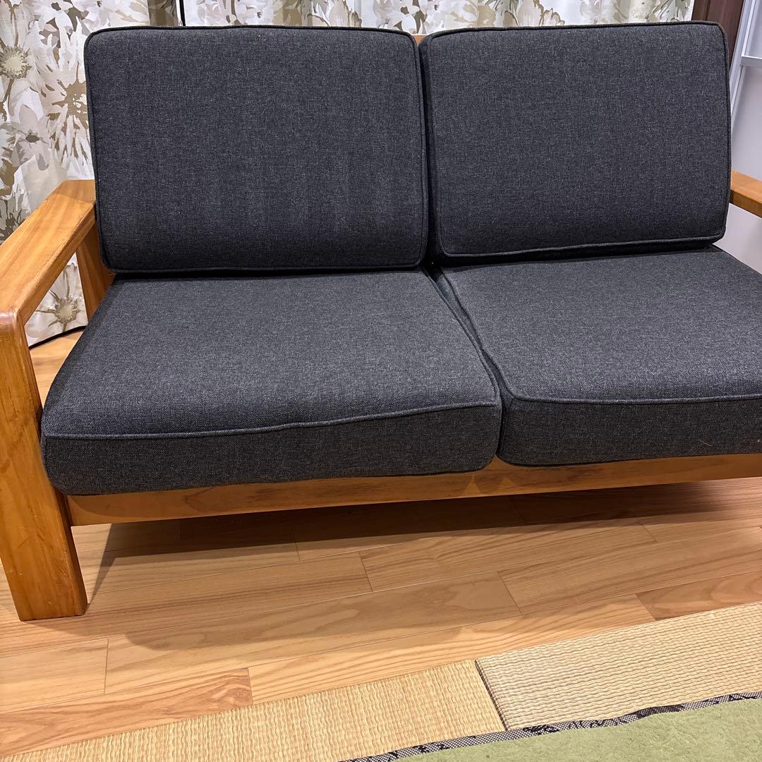 スキャンティーク（SCANTEAK)の2人掛けソファ