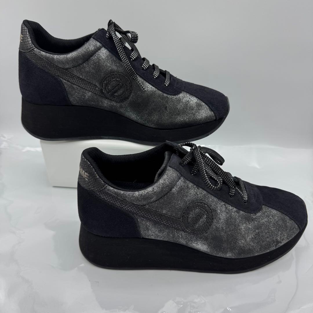 仙ママ NO NAME SPEED JOG 黒 24cm 厚底 ウェッジ