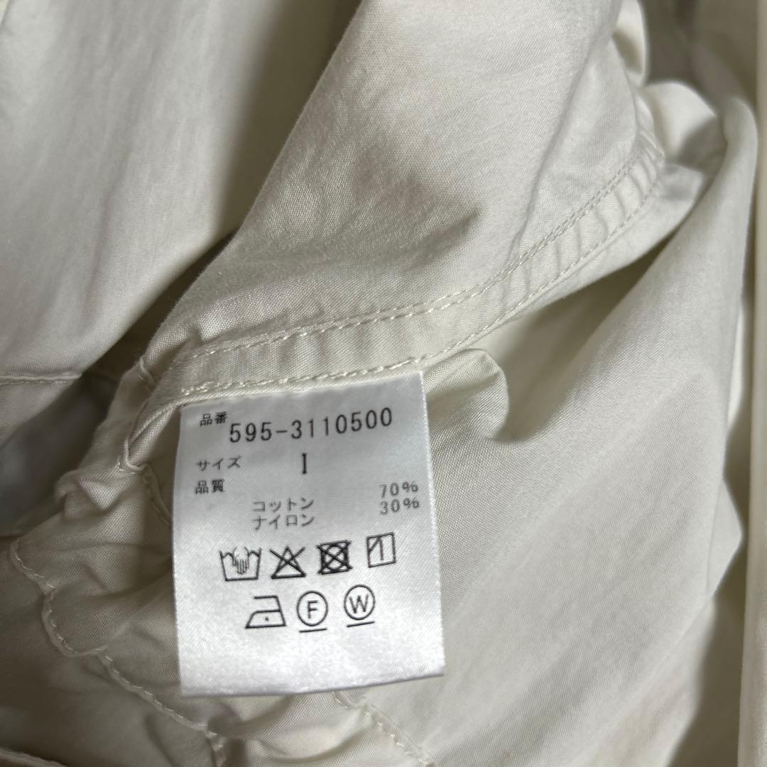 y218Mei美品MHL フード付きホワイトコート サイズI