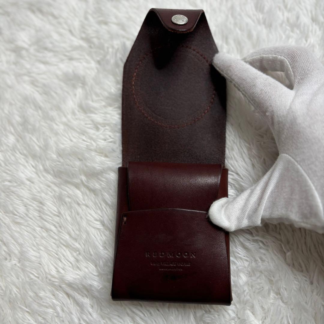 極美品✨RED MOON レッドムーン レザー ケース ダークブラウン