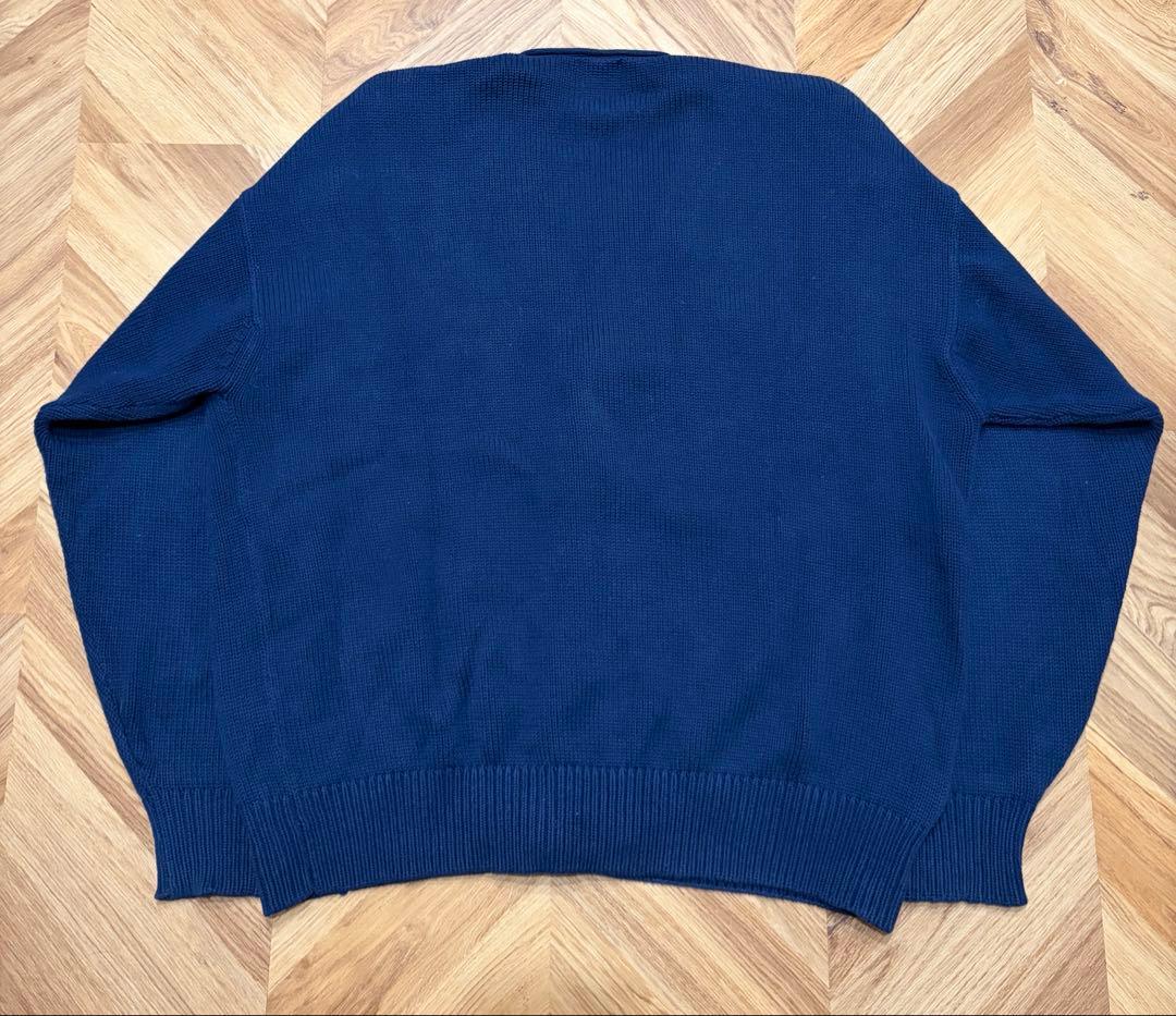 90s OLD GAP コットンニットカーディガン デカタグ セーター