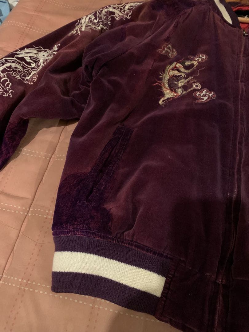 スカジャン　別珍　Lサイズ