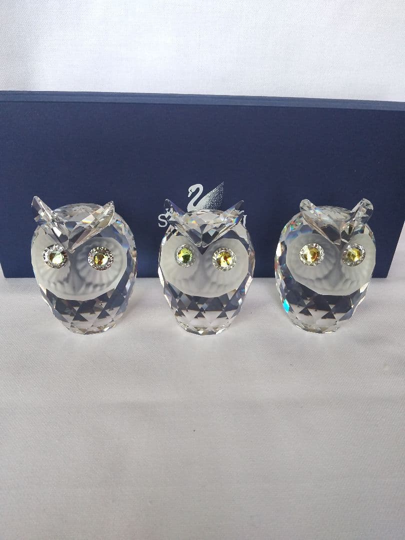 スワロフスキー置物ふくろう 【18000円→15000円お値下げ。】