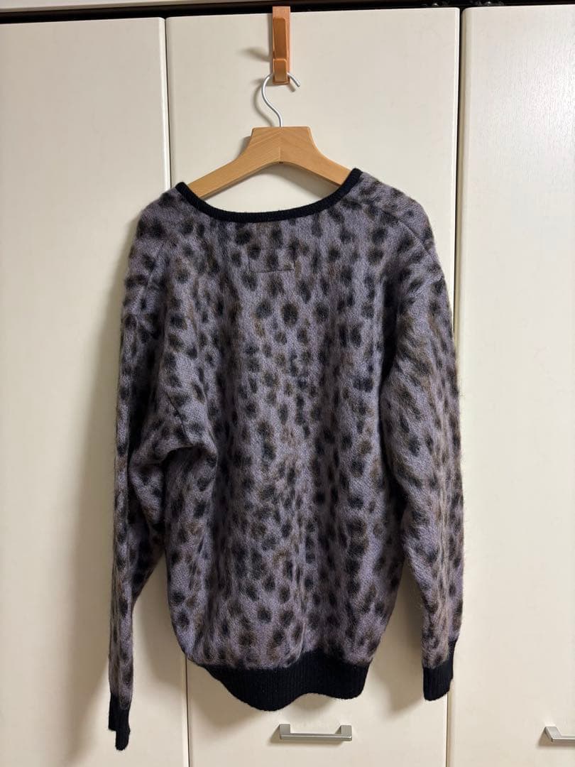 トップス WACKO MARIA LEOPARD MOHAIR CARDIGAN