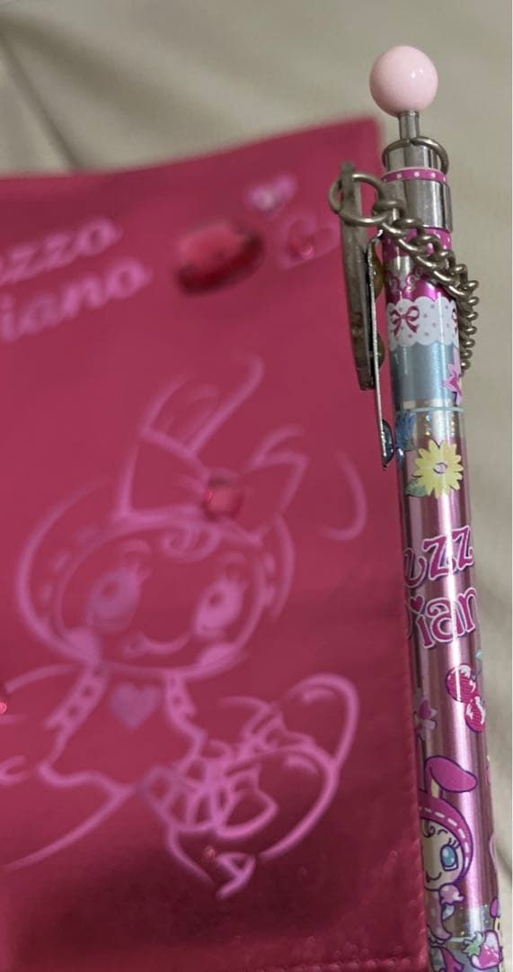 ①メゾピアノ　カバーノート　シャープペン　２点　とめ売り　チャームおまけ　ベリエ