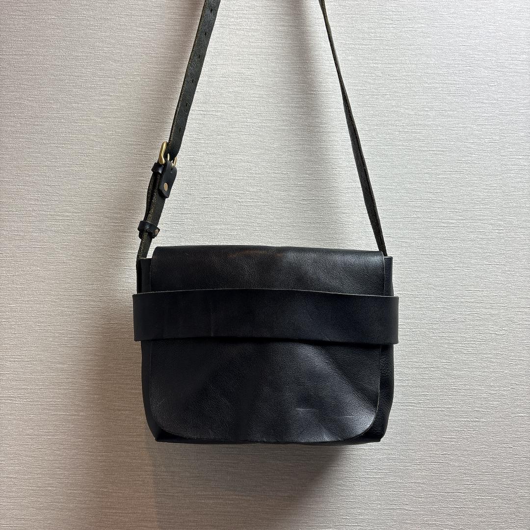 SLOW BEAMS別注 Flap Shoulder Bag 肉厚 本革 スロウ