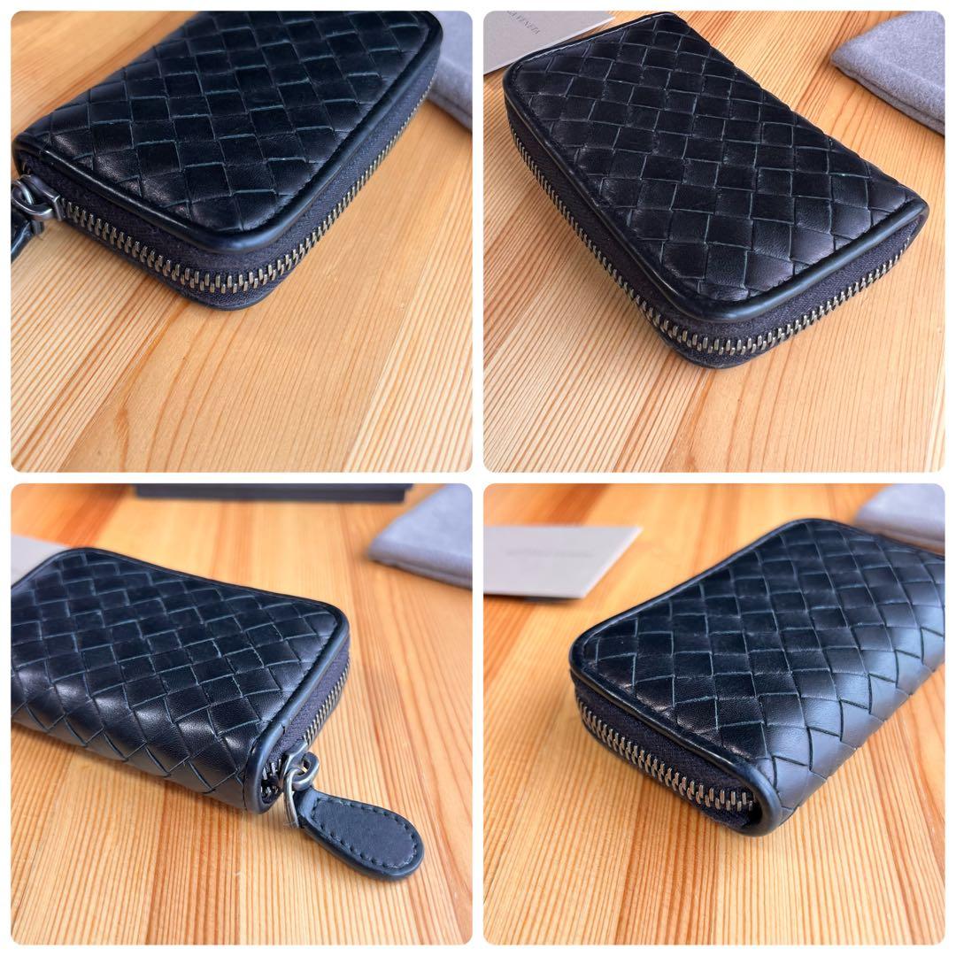 美品 ボッテガヴェネタ イントレチャート ケース カードケース ブラック