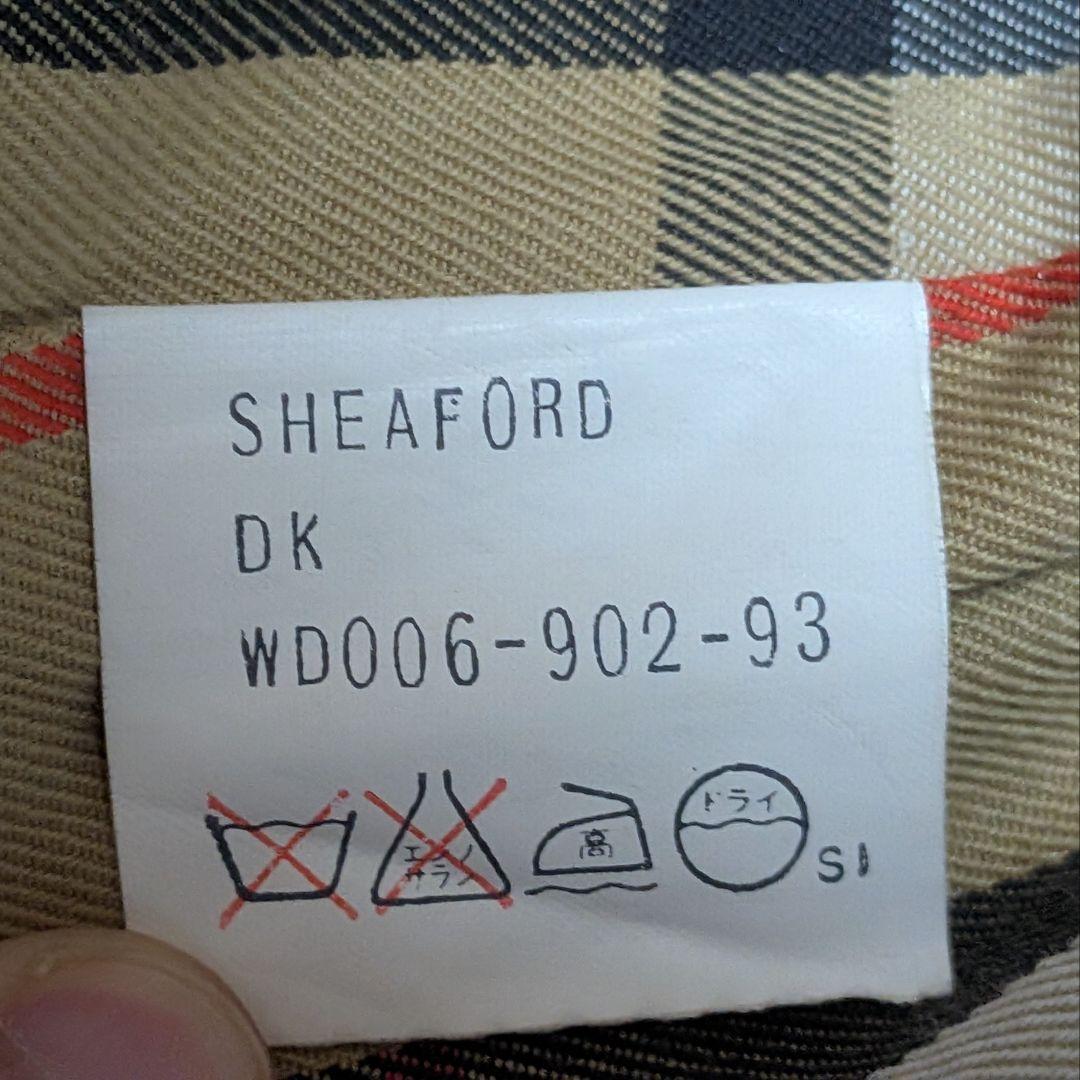 美品★BURBERRY ステンカラーコート 濃ベージュ チェック柄 メンズL