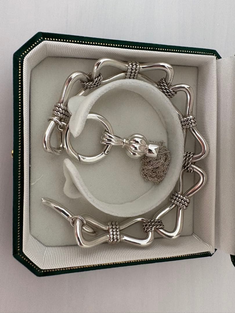 アクセサリー Santaku eight knot silver 925 bracelet