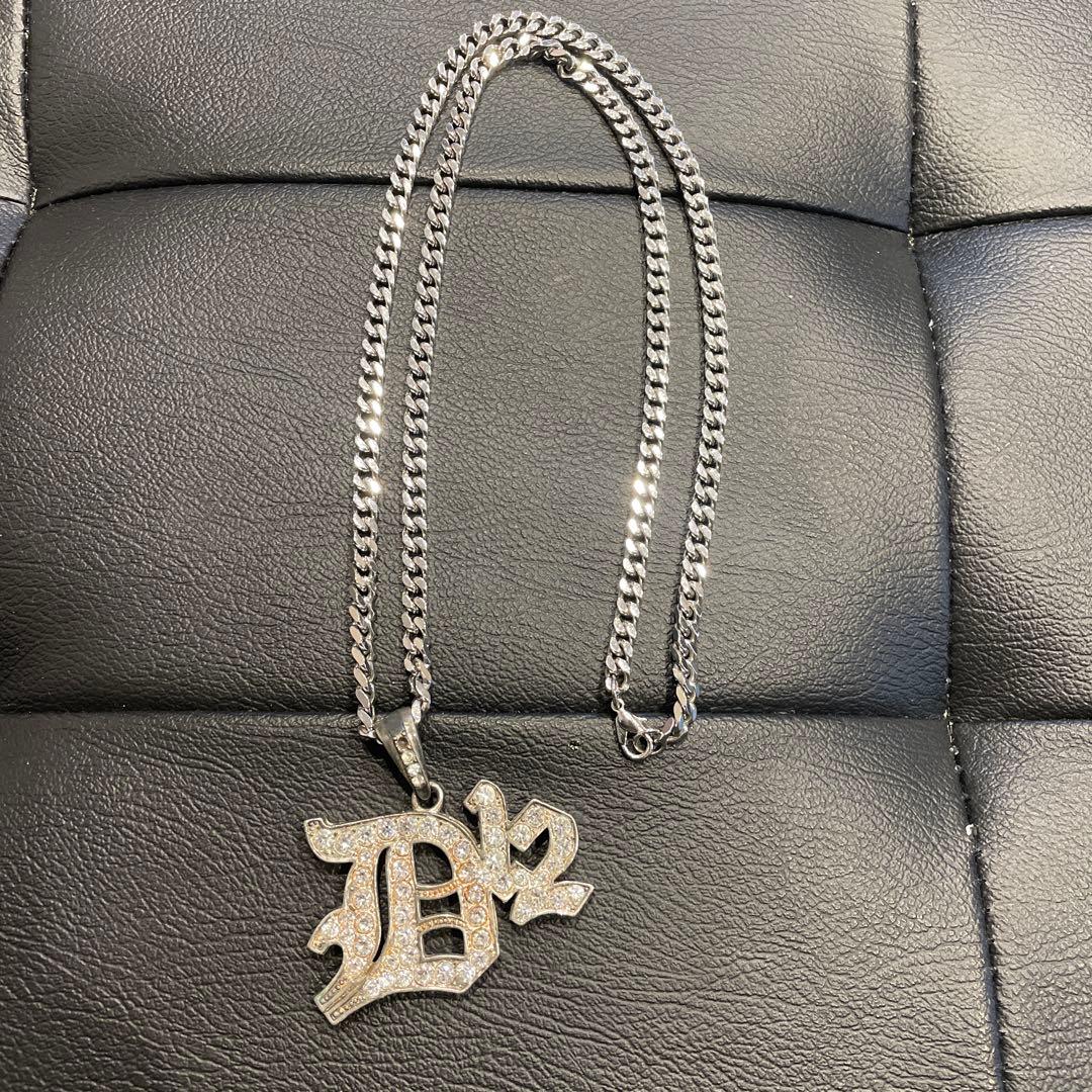 00s 90s D12 Eminem B-boy HIPHOPネックレス 極厚