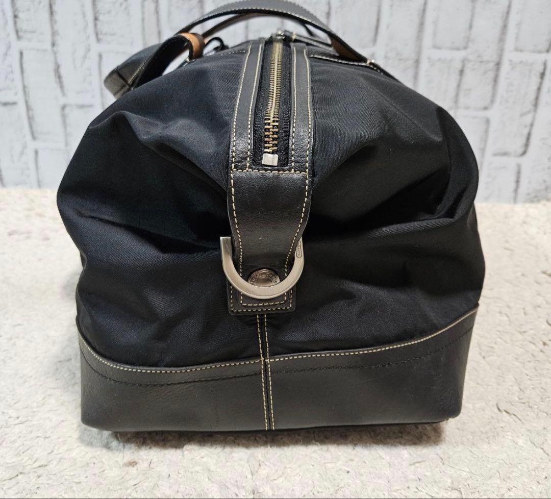 COACH コーチ　ブラック ボストンバッグ ナイロン レザー　美品