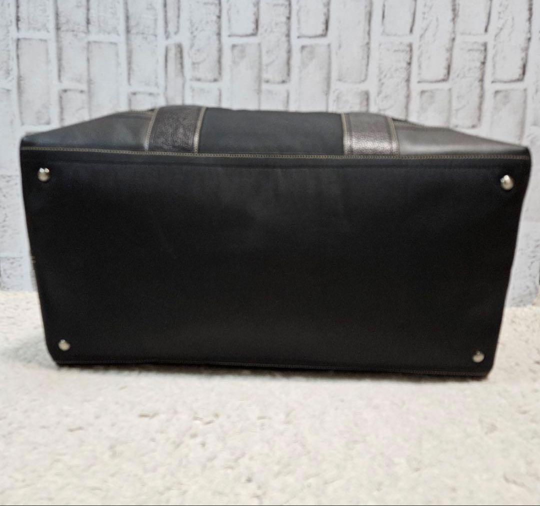 COACH コーチ　ブラック ボストンバッグ ナイロン レザー　美品