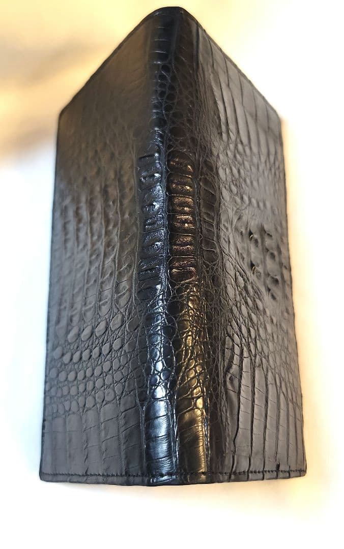 新品　RODANIA ロダニア　本ワニ革　長財布　クロコダイル　ブラック