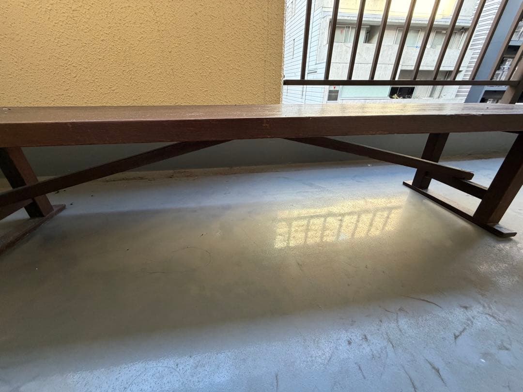 【一点物】ヴィンテージ 大型長机 天然木 アンティーク テーブル 什器 無垢材