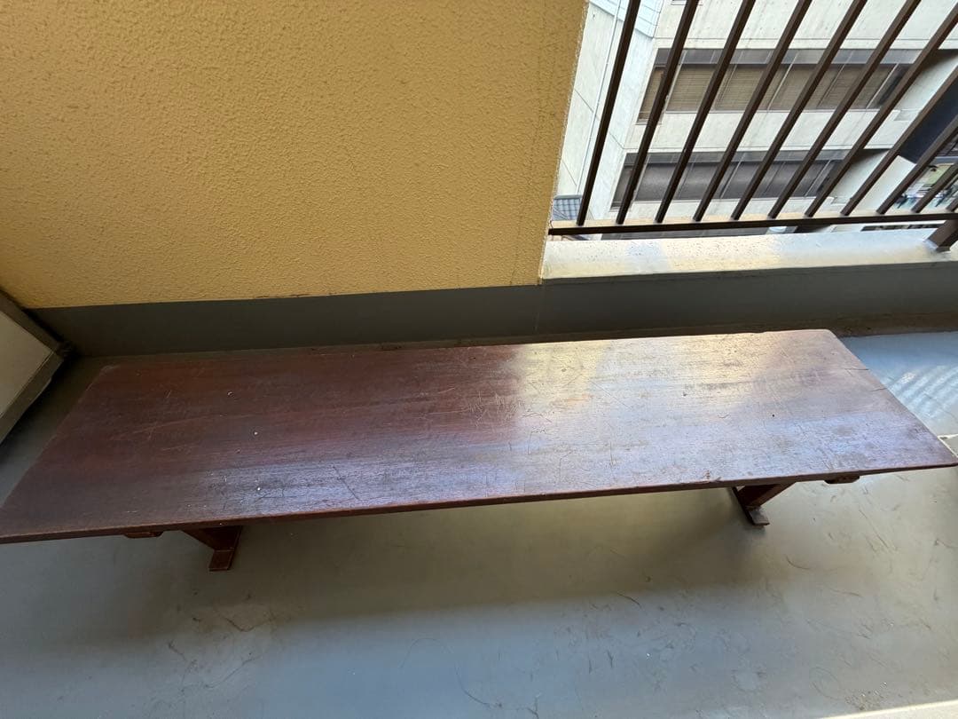 【一点物】ヴィンテージ 大型長机 天然木 アンティーク テーブル 什器 無垢材