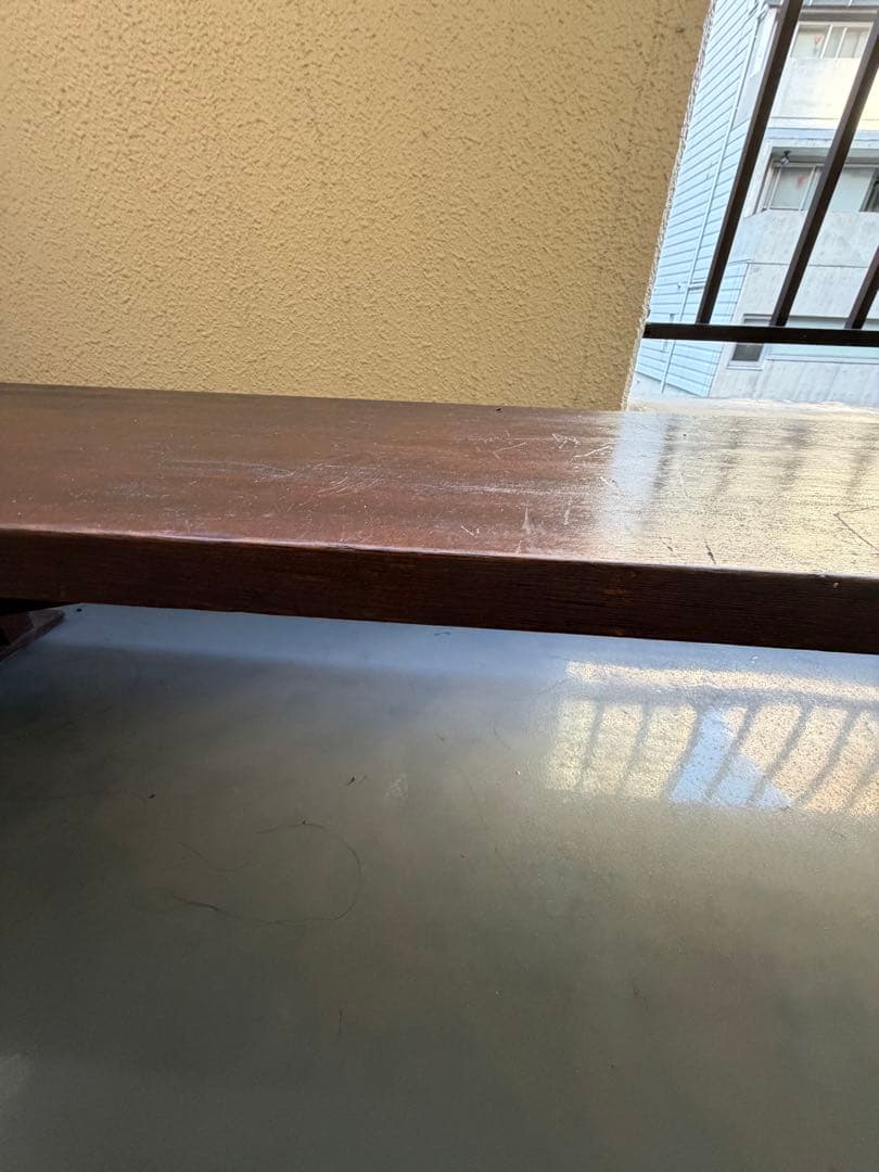 【一点物】ヴィンテージ 大型長机 天然木 アンティーク テーブル 什器 無垢材