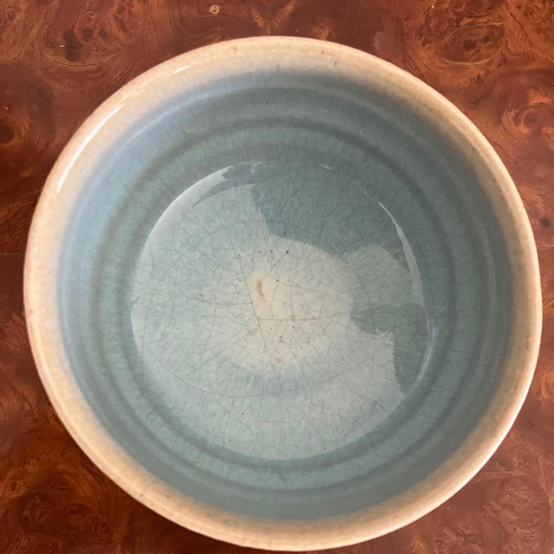 3代目　諏訪蘇山　茶道具　茶碗　青磁