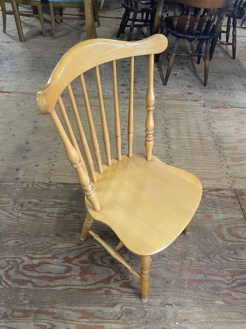 WINDS 太平家具　飛騨　木製　ダイニングチェア ウィンザーチェア　③