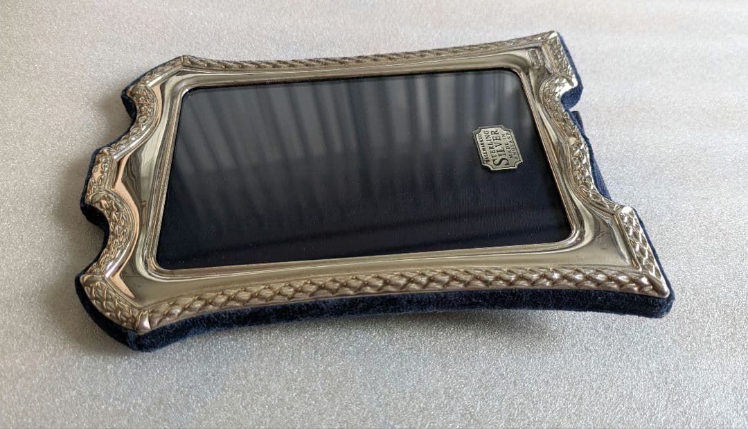 英国製　シェフィールド　銀製フォトフレーム　アンティーク