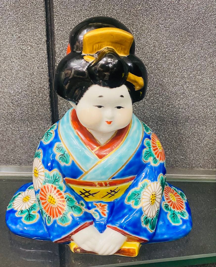 縁起物　九谷焼 おたふく