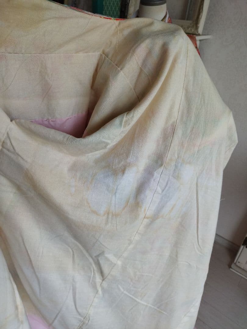 専用です☆大正浪漫アンティーク白系の着物にだらりの帯セット☆七五三ハーフ成人式