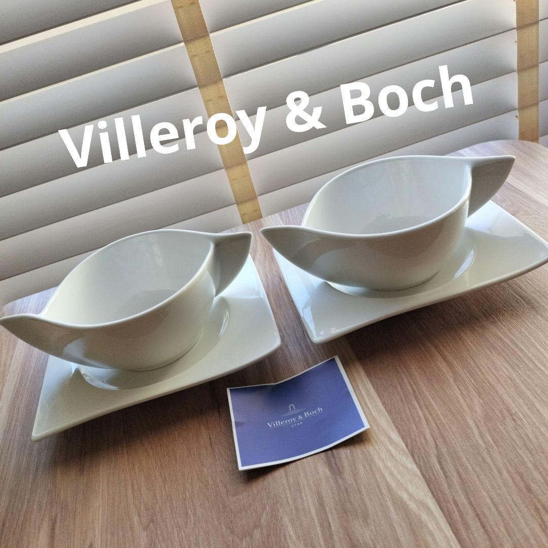 新品◆ビレロイ&ボッホニューウェーブプレート&スープカップ2セット