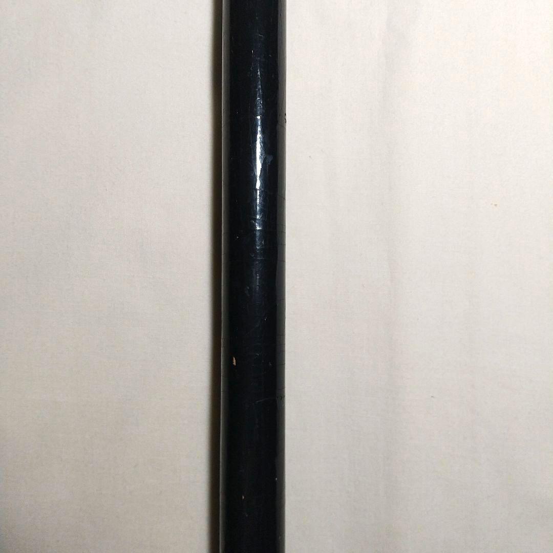 ステッキ 杖 アヒル カモ 鳥 黒 木製ステッキ ブラック 介護用杖 昭和レトロ