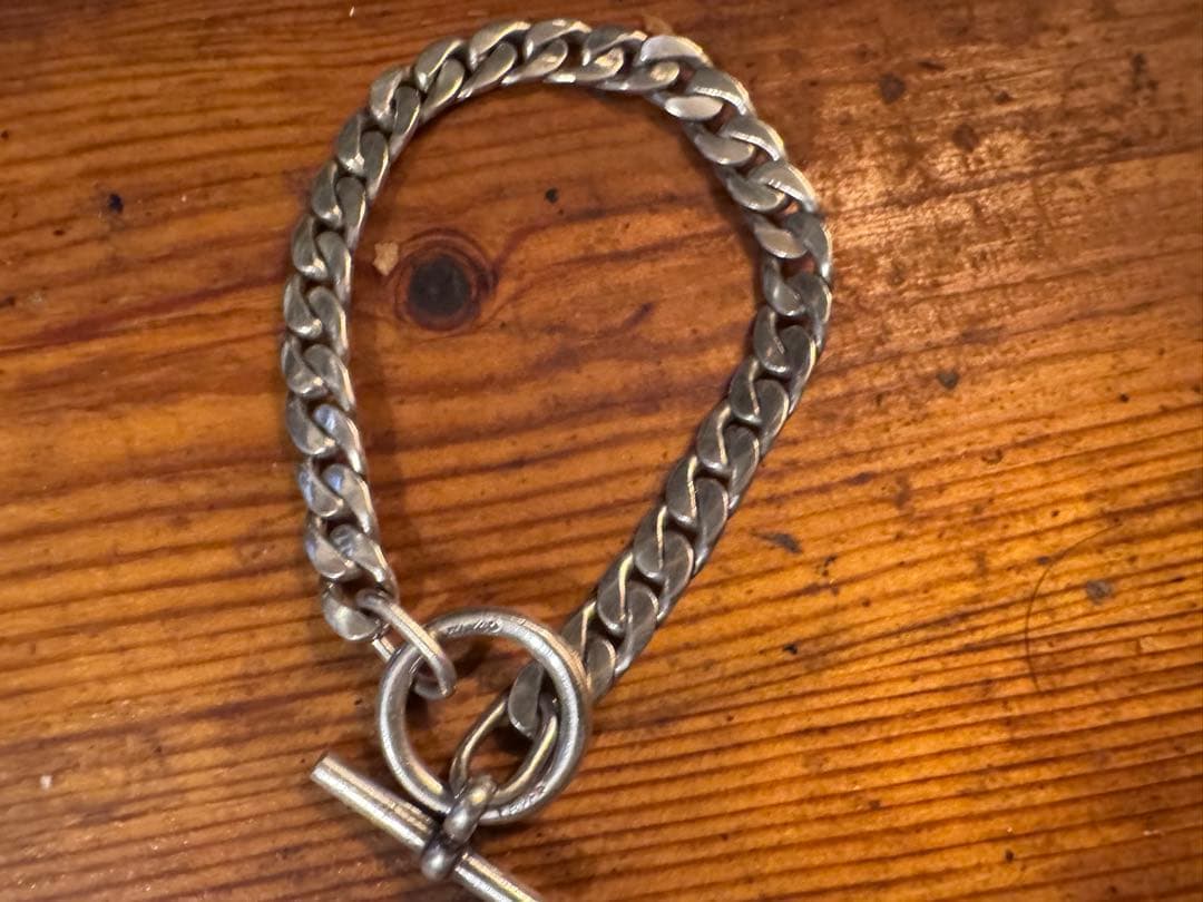 アクセサリー LAVER 7mm Curb Chain T Bar Bracelet