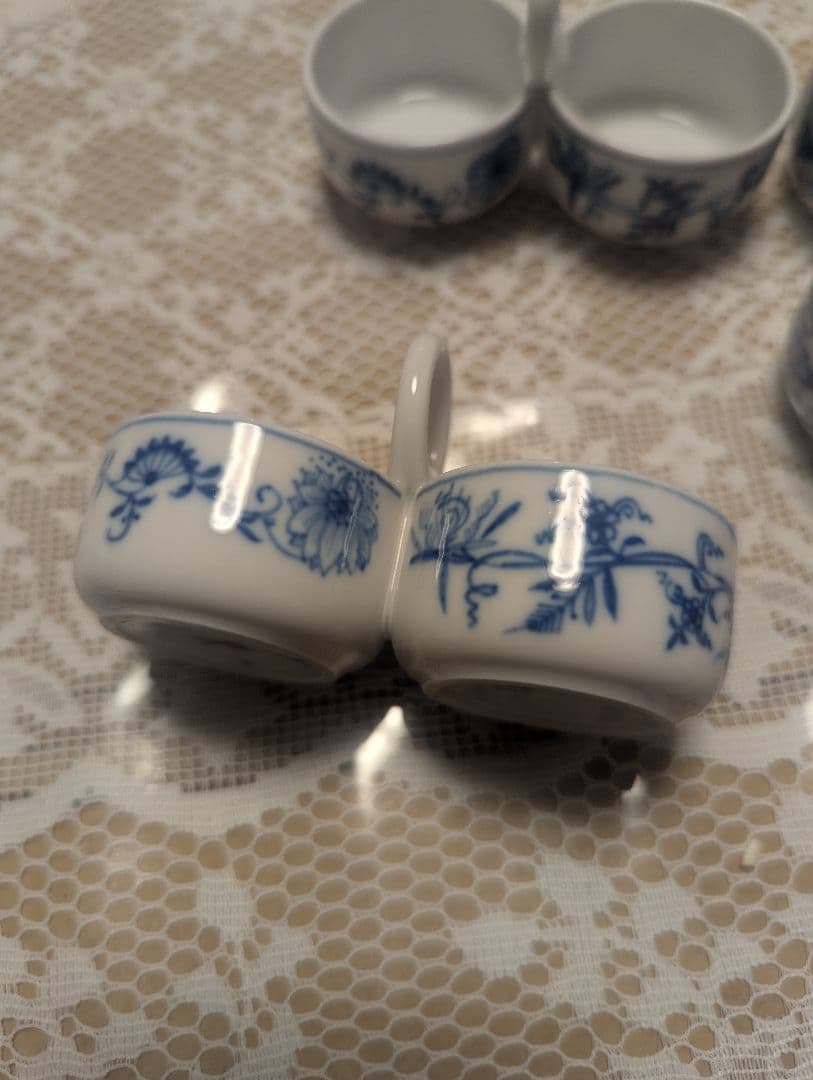 マイセン Meissen ブルーオニオン ソルトセラー 塩 薬味入れ　4個セット