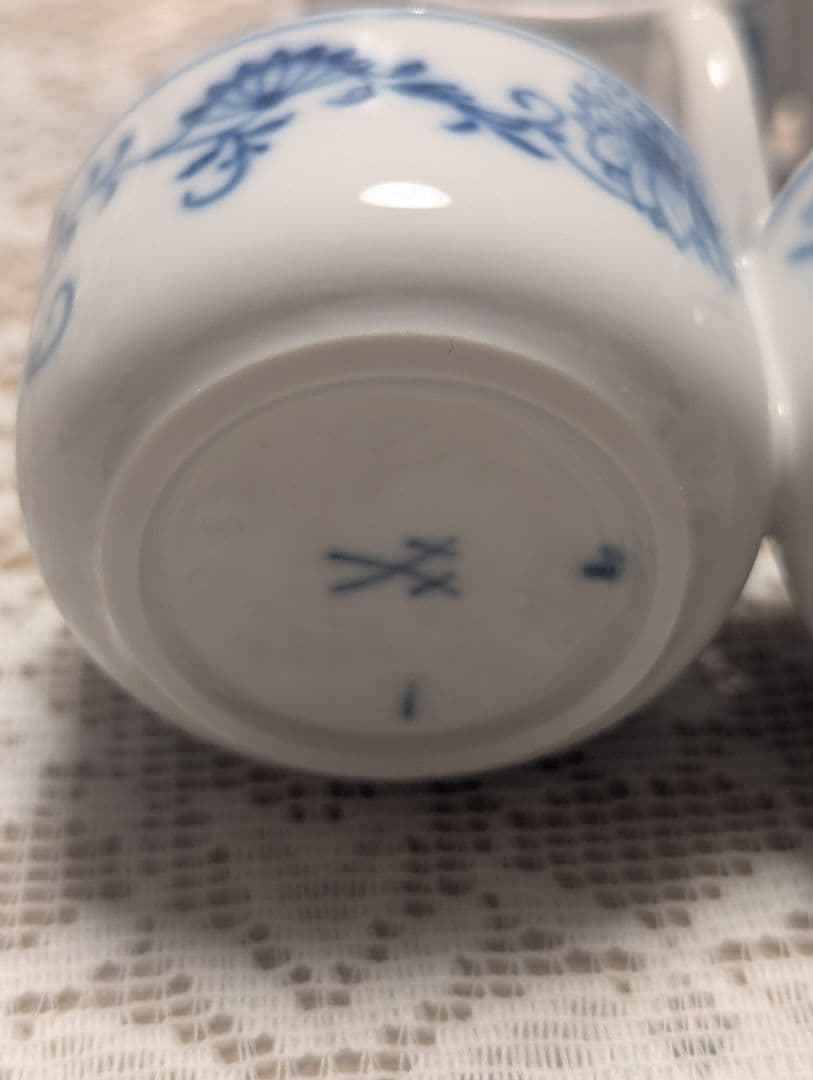 マイセン Meissen ブルーオニオン ソルトセラー 塩 薬味入れ　4個セット