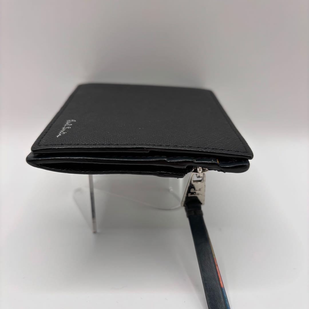 paul smith 二つ折り財布　マネークリップ　ブラック　札入れ　小銭入れ