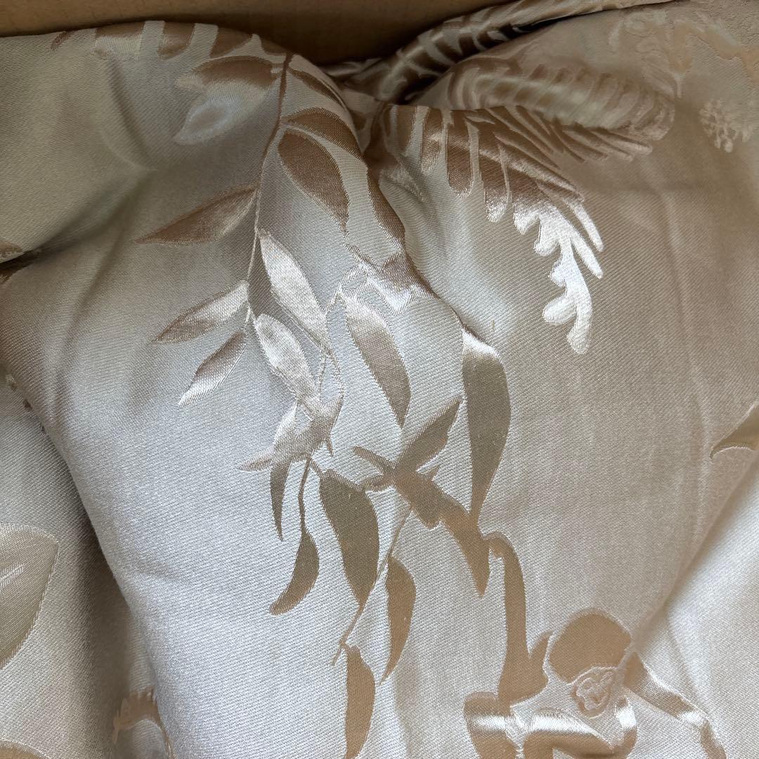 FISBA フィッシュバッハ　ベージュ サテンカーテン オーダー　２枚組