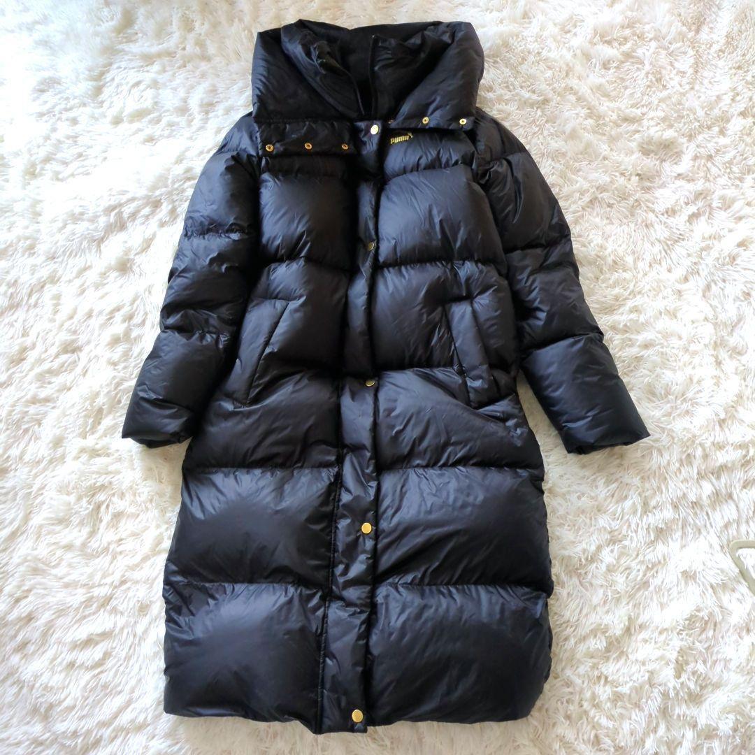 極美品　未使用に近い　Puma プーマ　ロングダウンコート　ベンチコート　S