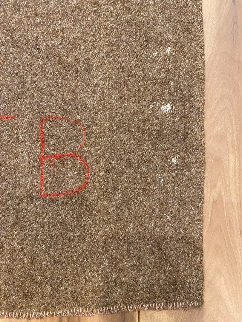 50s 海軍　ミリタリー　ウールブランケット　実物　ステンシル　希少