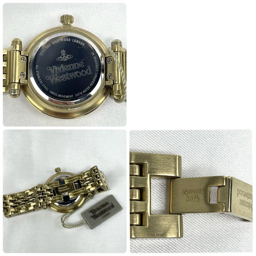 【稼働/新品電池/付属品完備】ヴィヴィアンウエストウッド　オーブ　腕時計　金