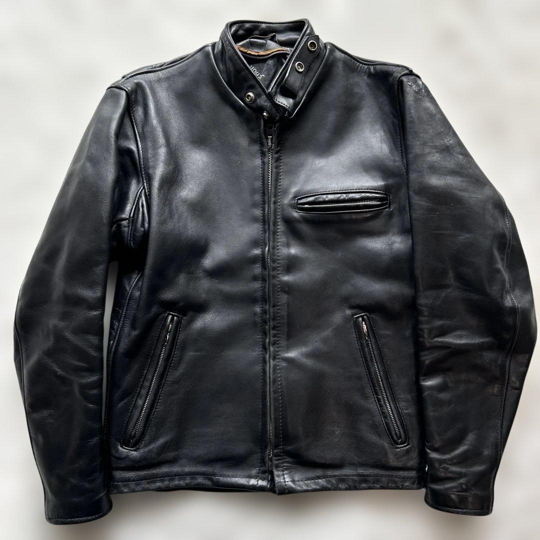 schott ショット レザー シングルライダースジャケット　36 M相当