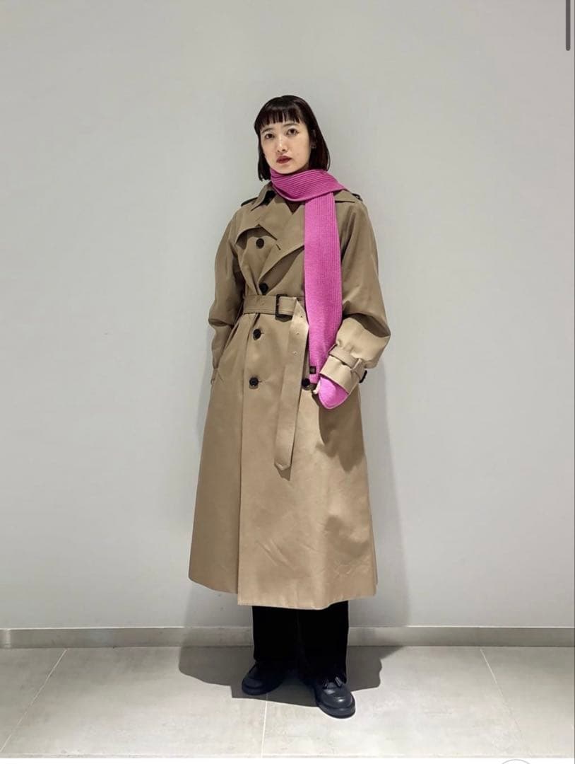 使用少なめ美品＜HYKE＞レギュラー トレンチ コート サイズ2