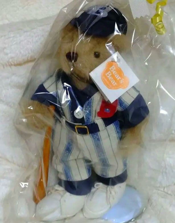 テディベア　くま　野球　完全未開封　レトロ　ヴィンテージ　ぬいぐるみ　入手困難