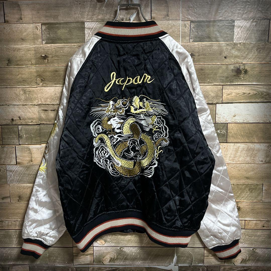 HOUSTON ヒューストン スカジャン スーベニア ドラゴン ヨコスカ L