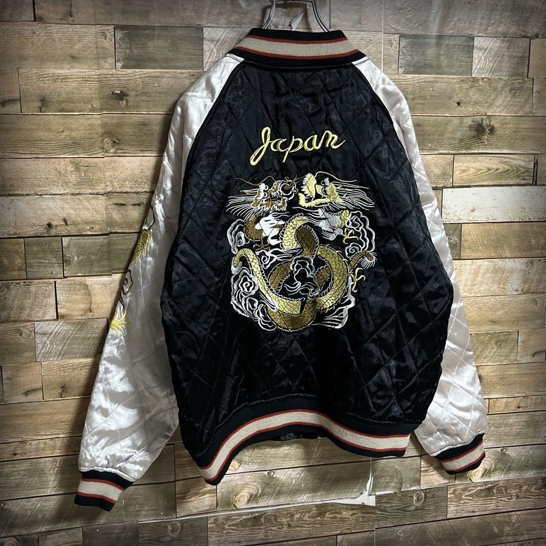 HOUSTON ヒューストン スカジャン スーベニア ドラゴン ヨコスカ L